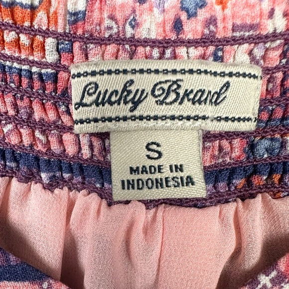 Lucky Brand Boho Shift Midi Dress Tapestry Print Size Small - Picture 7 of 7